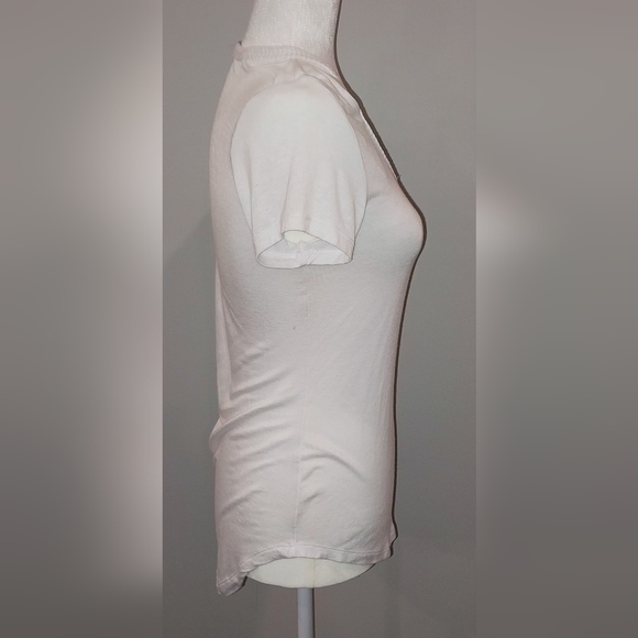 NWT No Boundaries Juniors White Braided V Neck Top Size 7-9 - Picture 7 of 15